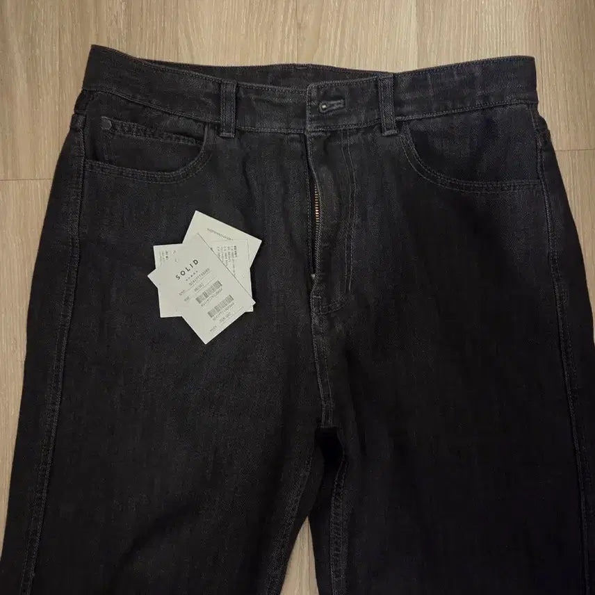 [BUNJANG] Solid Homme Gradation Wide Black Jeans / 솔리드옴므 정품 그라데이션 와이드 블랙진 32-34사이즈