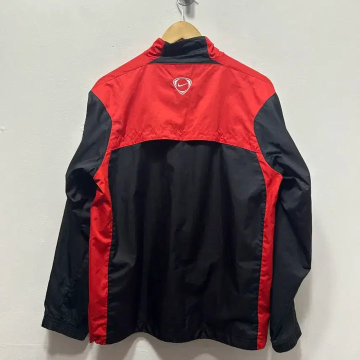 [BUNJANG] Nike Total 90 Old School Windbreaker Jumper (M) / 나이키 토탈90 블랙/레드 올드스쿨 바람막이 점퍼 M