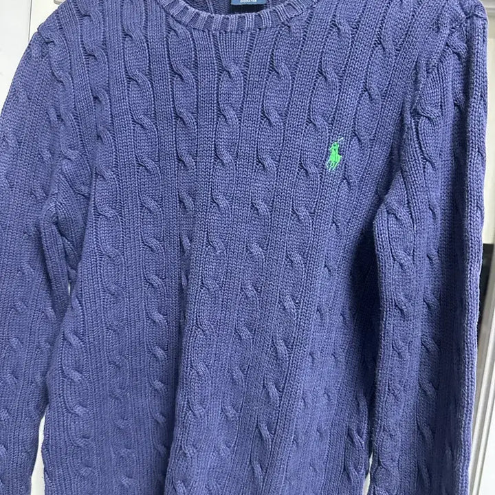 [BUNJANG] Polo Ralph Lauren Cable Knit Sweater / 폴로 랄프로렌 케이블 니트 블루 s