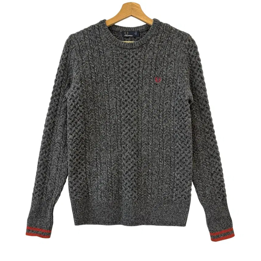 [BUNJANG] Fred Perry Logo Wool Knit XS / 프레드페리 로고 울 니트 XS 정품