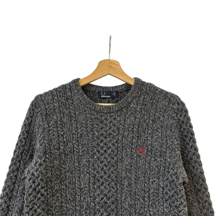 [BUNJANG] Fred Perry Logo Wool Knit XS / 프레드페리 로고 울 니트 XS 정품