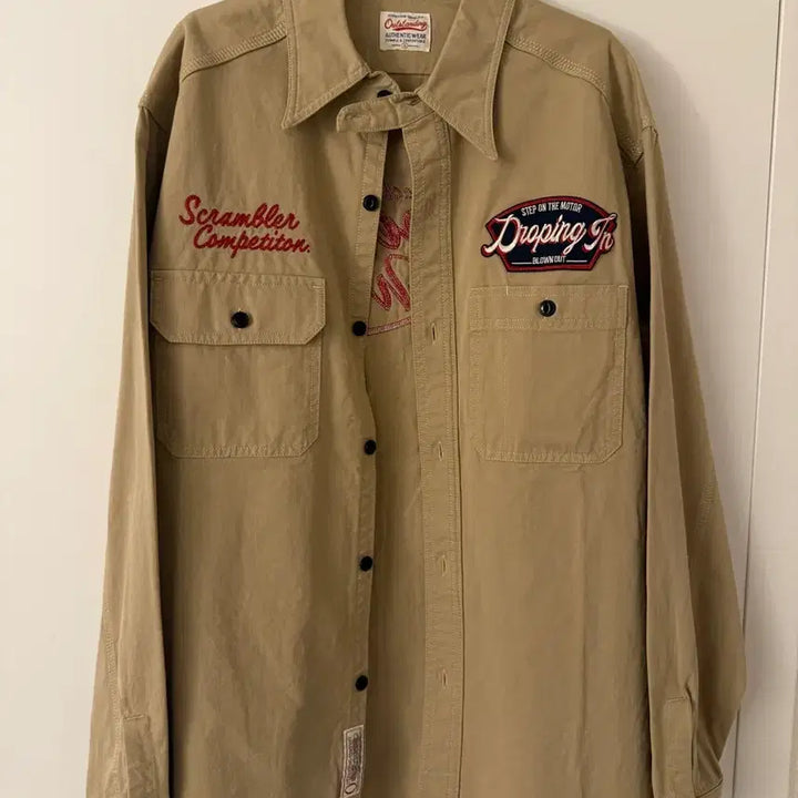 [BUNJANG] Outstanding Company Work Shirt Khaki S / 아웃스탠딩 컴퍼니 워크 셔츠 카키 S