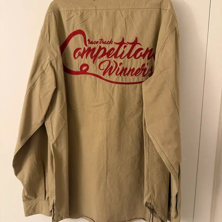 [BUNJANG] Outstanding Company Work Shirt Khaki S / 아웃스탠딩 컴퍼니 워크 셔츠 카키 S