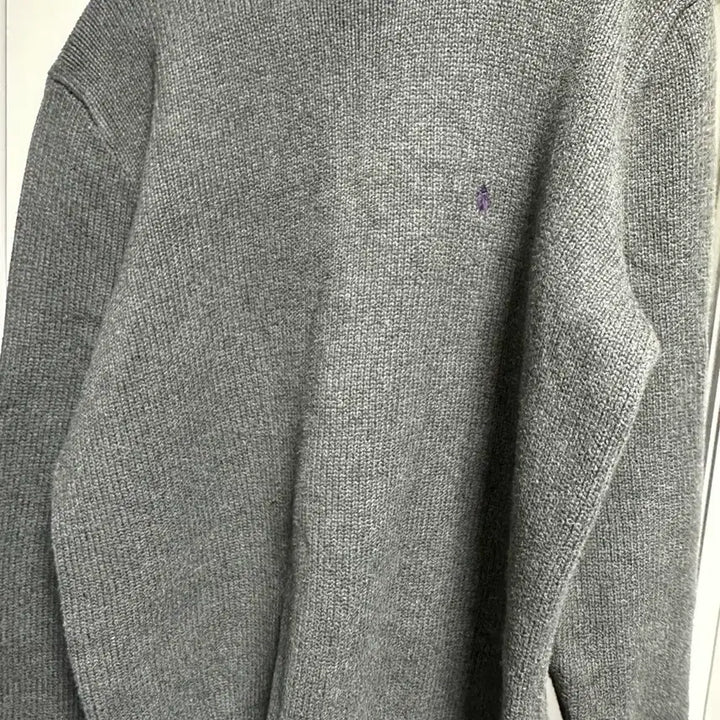 [BUNJANG] Polo Ralph Lauren Gray Knit Sweater M / 폴로 랄프로렌 회색 니트 스웨터 M