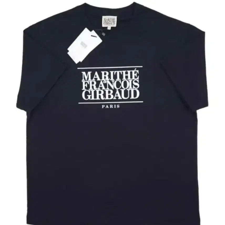[BUNJANG] Marithe Francois Girbaud Short Sleeve T-shirt (Black/White) / 마리떼 프랑소와 저버 반팔 티셔츠 블랙/화이트 미개봉 새상품