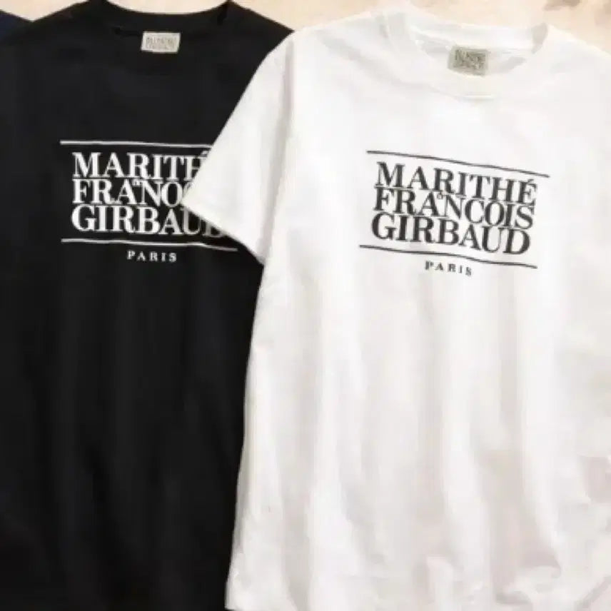 [BUNJANG] Marithe Francois Girbaud Short Sleeve T-shirt (Black/White) / 마리떼 프랑소와 저버 반팔 티셔츠 블랙/화이트 미개봉 새상품