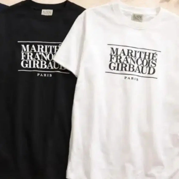 [BUNJANG] Marithe Francois Girbaud Short Sleeve T-shirt (Black/White) / 마리떼 프랑소와 저버 반팔 티셔츠 블랙/화이트 미개봉 새상품