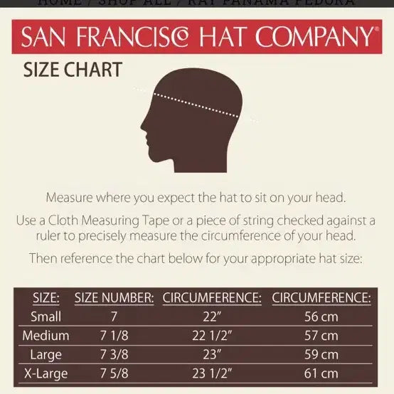 [BUNJANG] San Francisco Hat Panama Fedora Hat (Navy, L-XL) / 샌프란시스코햇 (San Francisco Hat) 파나마 햇