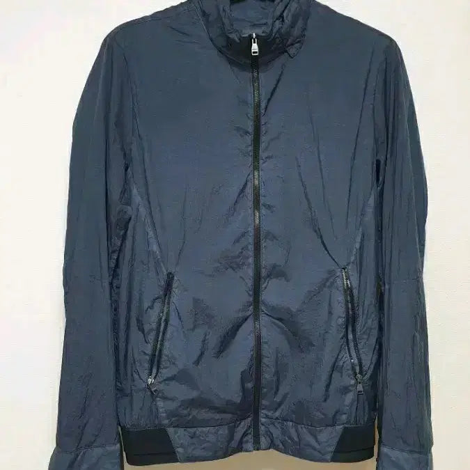 [BUNJANG] Allegri Navy Nylon Windbreaker Jumper Size 46 / 알레그리 바람막이 점퍼 46 네이비