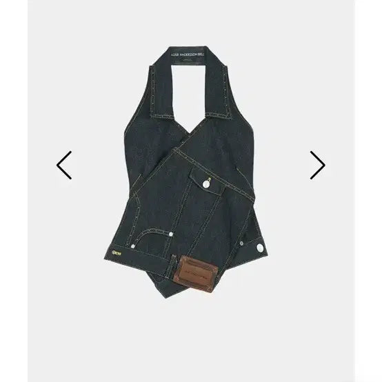 [BUNJANG] Andersson Bell Upside-Down Indigo Denim Halter Top / 앤더슨벨 upside-down indigo denim halter top