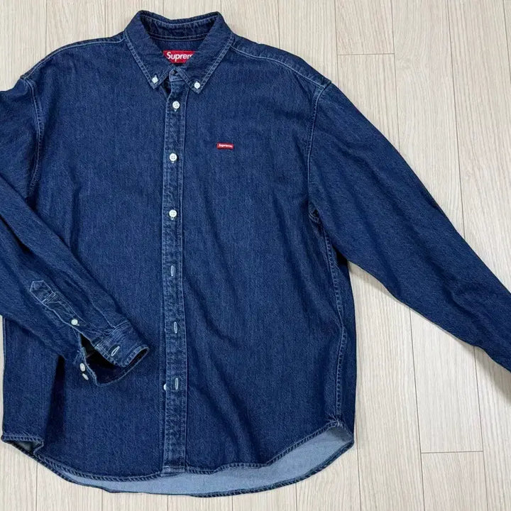 [BUNJANG] Supreme Denim Small Box Shirt Size S / 슈프림 Supreme 데님 스몰박스 셔츠 S 사이즈