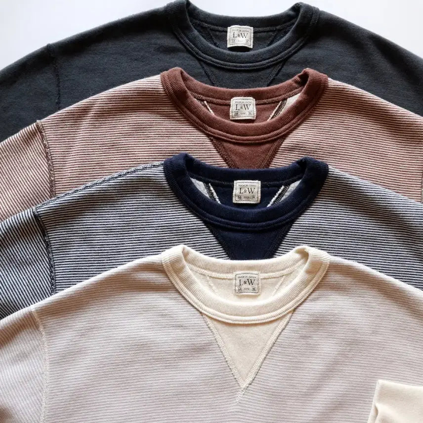 [SOLD OUT] 루프앤웨프트 그레이핀보더 스웻셔츠 L(100)