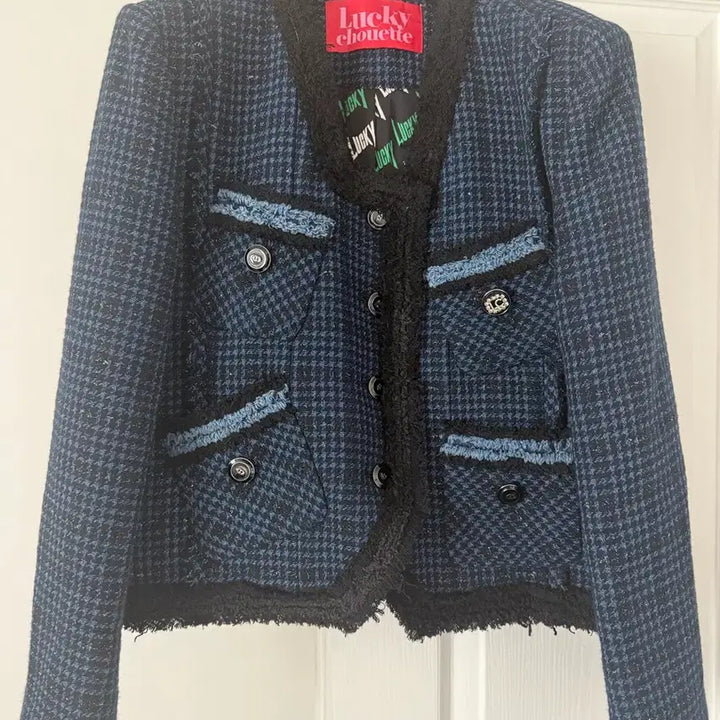 [BUNJANG] Lucky Chouette Tweed Jacket / 럭키슈에뜨 트위드 자켓