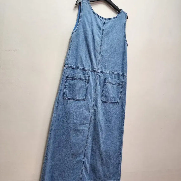 [BUNJANG] NILBY P New York Pocket Point Denim Jumpsuit Dress / 닐바이피 포켓포인트 데님 점프원피스