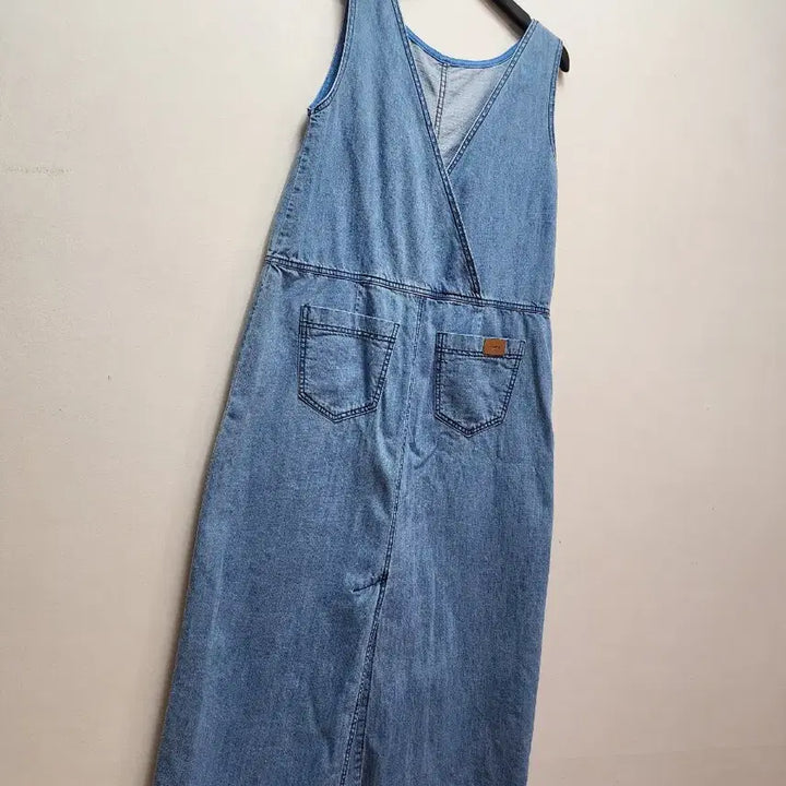 [BUNJANG] NILBY P New York Pocket Point Denim Jumpsuit Dress / 닐바이피 포켓포인트 데님 점프원피스