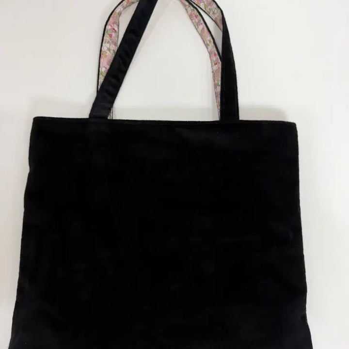 [BUNJANG] MARMAR Velvet Black Cherry Tote Bag / 마르마르 벨벳 블랙 체리  토트백