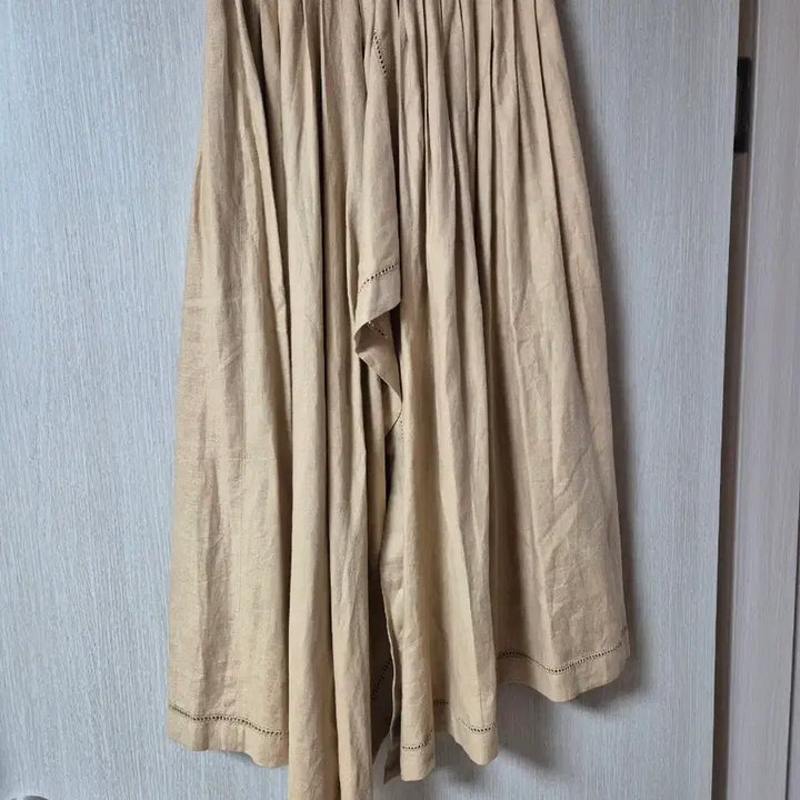 [BUNJANG] Issey Miyake Linen Pleated Wrap Skirt / (정품) 이세이미야케 린넨 플리츠 스커트 랩 스커트