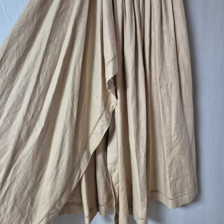 [BUNJANG] Issey Miyake Linen Pleated Wrap Skirt / (정품) 이세이미야케 린넨 플리츠 스커트 랩 스커트