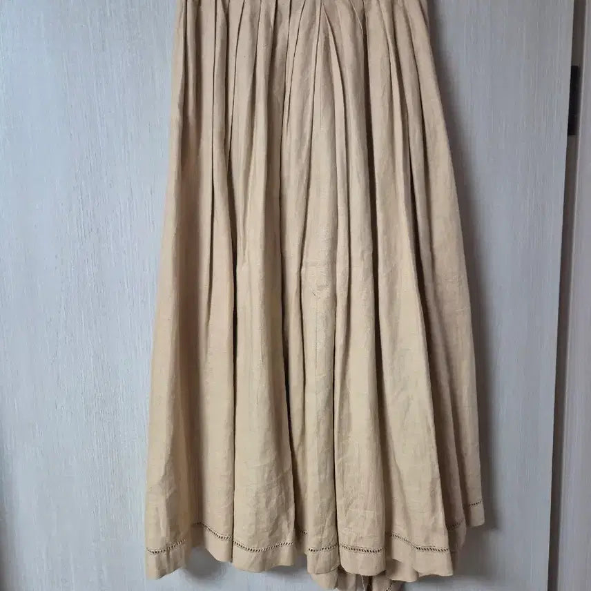 [BUNJANG] Issey Miyake Linen Pleated Wrap Skirt / (정품) 이세이미야케 린넨 플리츠 스커트 랩 스커트
