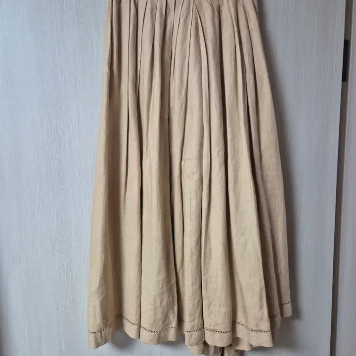 [BUNJANG] Issey Miyake Linen Pleated Wrap Skirt / (정품) 이세이미야케 린넨 플리츠 스커트 랩 스커트