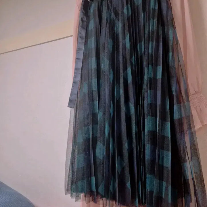 [BUNJANG] Lennybon Check Pattern Long Skirt (Size 65) / 레니본 스커트 65
