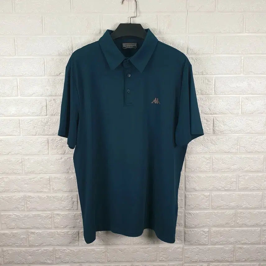[BUNJANG] Kappa Functional Short Sleeve Polo T-Shirt Dark Green (New) / [100]카파 기능성 반팔 카라티 (새상품)