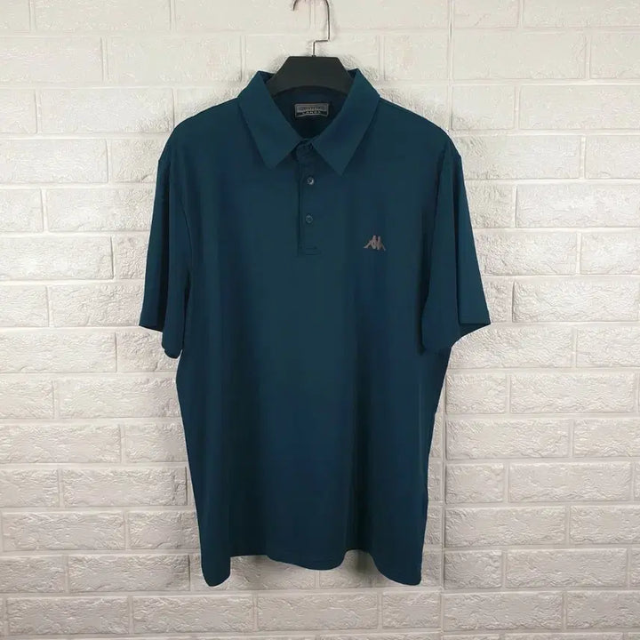 [BUNJANG] Kappa Functional Short Sleeve Polo T-Shirt Dark Green (New) / [100]카파 기능성 반팔 카라티 (새상품)
