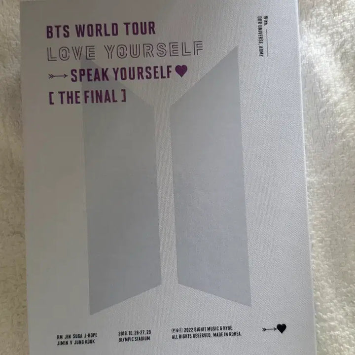 [BUNJANG] 방탄소년단 럽유셀 dvd (포카포함) / 방탄소년단 럽유셀 dvd (포카포함)