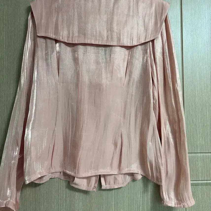 [BUNJANG] Pink Glossy Blouse / 핑크 글로시 블라우스