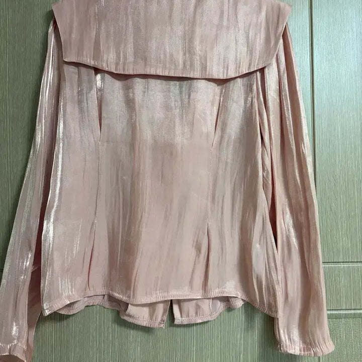 [BUNJANG] Pink Glossy Blouse / 핑크 글로시 블라우스
