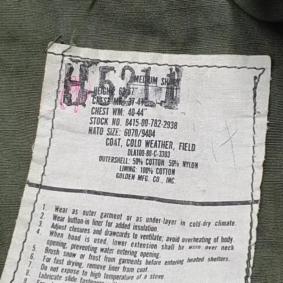 [BUNJANG] US Military M65 Field Jacket Medium Short / 미군 오리지널 m65 필드자켓 미디움숏 &