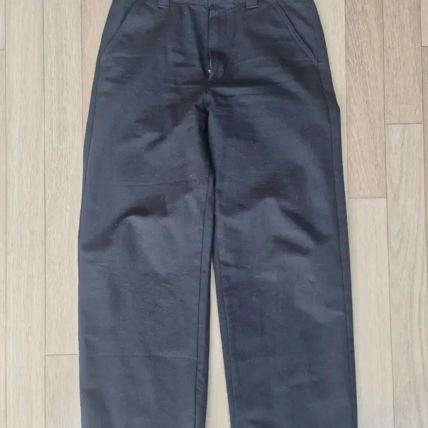 [BUNJANG] Uniqlo Wide Straight Pants Black S / 유니클로 와이드 스트레이트 팬츠 블랙 S 팝니다.