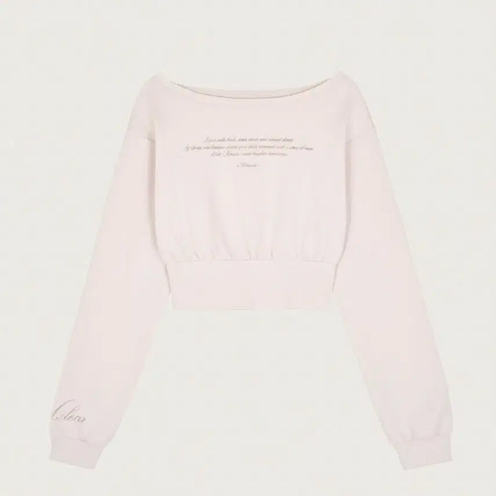 [BUNJANG] Clicheria Suga Lettering Top Baby Pink / 클리시어 슈가 레터링 탑 베이비 핑크