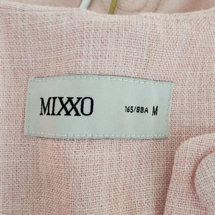 [BUNJANG] MIXXO Pink Tweed Short Sleeve Jacket / MIXXO 믹쏘 핑크 트위드 반팔 자켓
