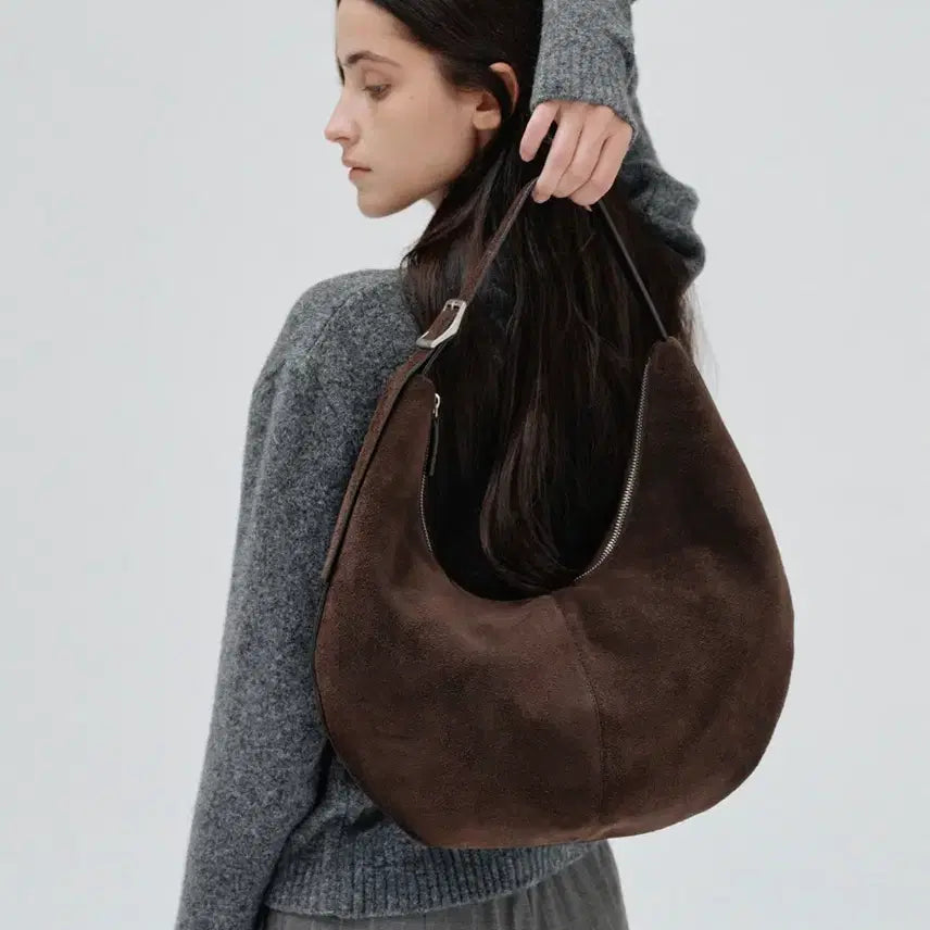 [BUNJANG] Atelier de Lumen Mossy Hobo Bag Brown / 아뜰리에 드 루멘 MOSSY HOBO BAG 호보백 브라운