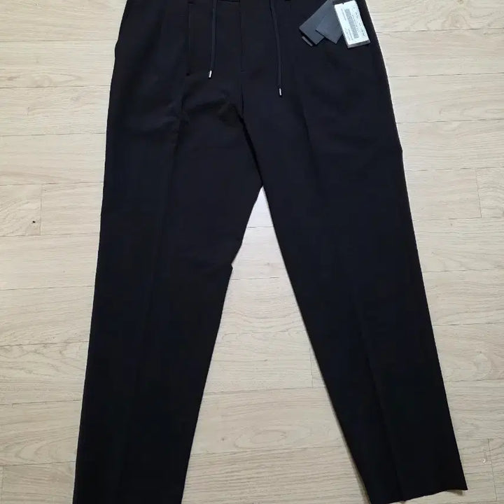[BUNJANG] JILLSTUART NEW YORK Black Seersucker String Pants / 질스튜어트뉴욕 블랙 시어서커 스트링 팬츠 90 33-34인치 블랙