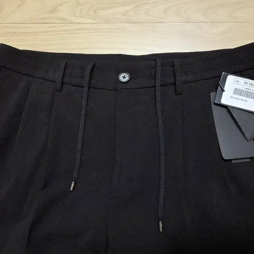 [BUNJANG] JILLSTUART NEW YORK Black Seersucker String Pants / 질스튜어트뉴욕 블랙 시어서커 스트링 팬츠 90 33-34인치 블랙
