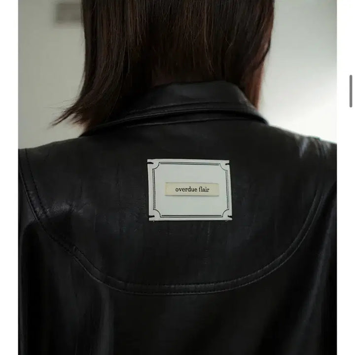 [BUNJANG] Overdue Flare Leather Jacket / 오버듀플레어 레더 자켓