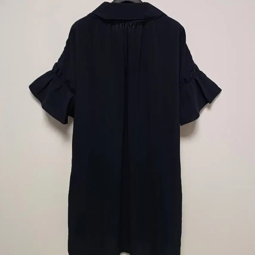 [BUNJANG] Sisley Shirring Dress Dark Navy / 시슬리 원피스 42사이즈