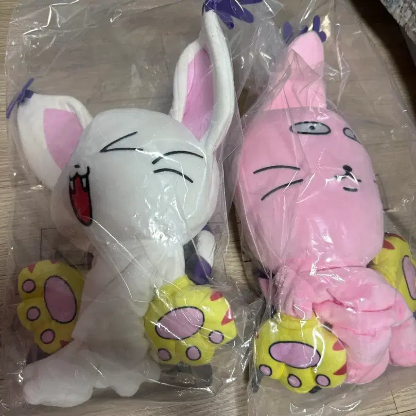 [BUNJANG] Digimon Adventure Ichiban Kuji D Prize Gatomon &amp; Rabbit (Sealed Bundle Set) / (미개봉 일괄)제일복권 디지몬 어드벤처 x RABBIT D상 가트몬,레빗