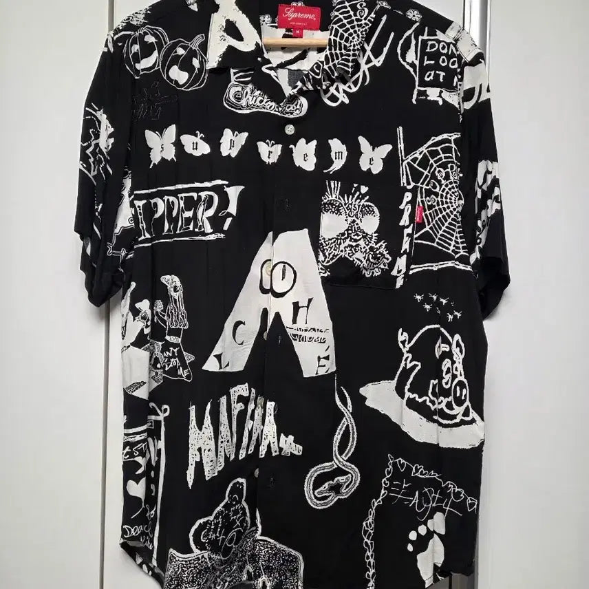 [BUNJANG] Supreme Dream Rayon Shirt Black M / 17SS 슈프림 드림 레이온 셔츠 블랙 M사이즈