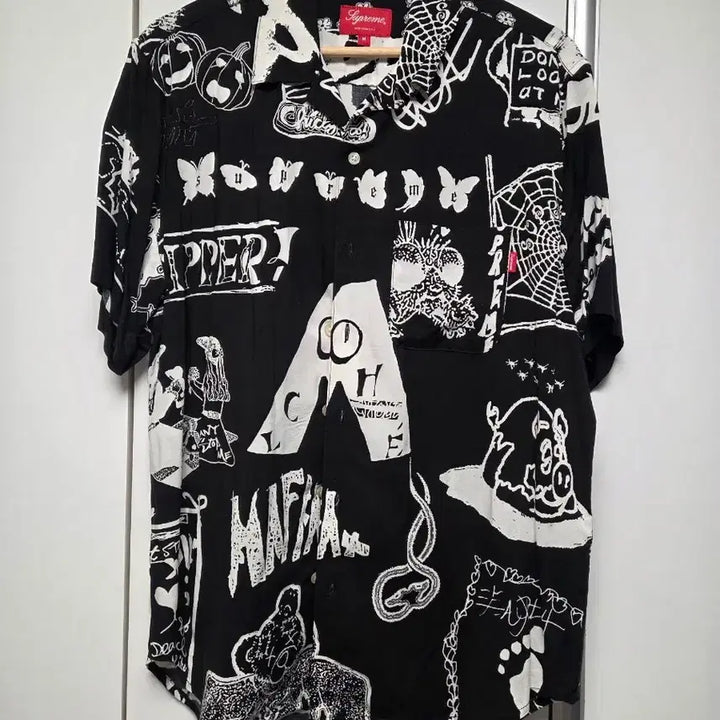 [BUNJANG] Supreme Dream Rayon Shirt Black M / 17SS 슈프림 드림 레이온 셔츠 블랙 M사이즈