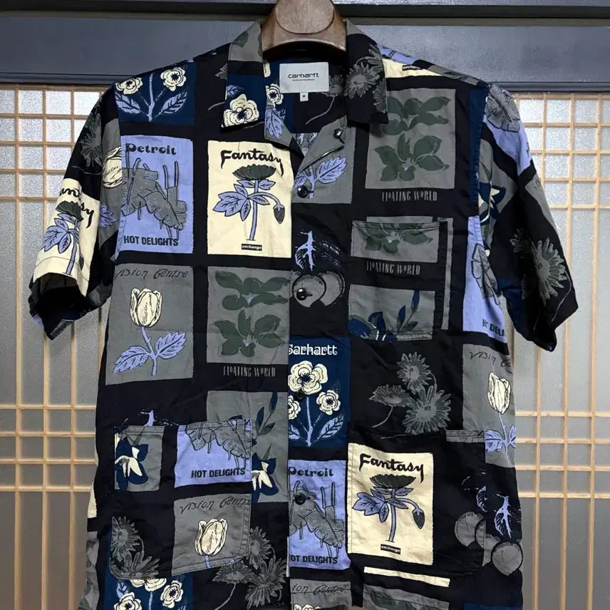 [BUNJANG] Carhartt WIP Open Collar Shirt Verdant / 칼하트WIP 오픈카라셔츠 100사이즈
