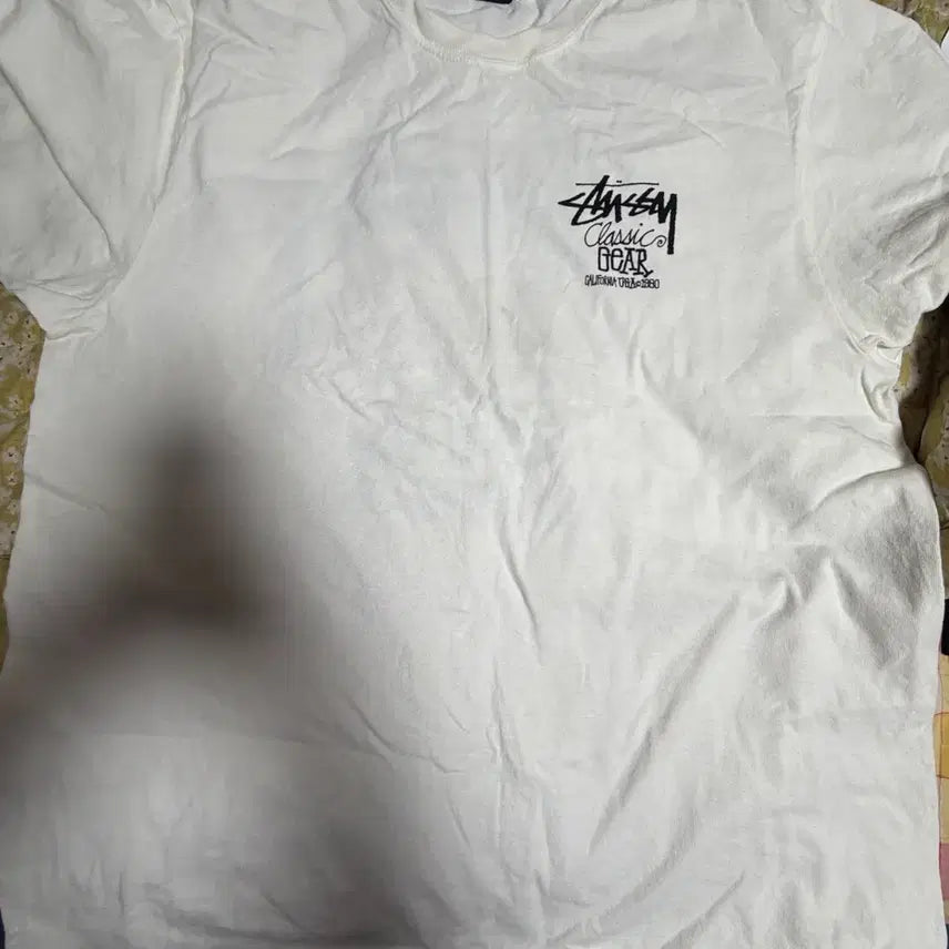 [BUNJANG] Stussy Classic Logo T-Shirt White L / 스투시 클래식 로고 반팔 티셔츠 화이트 L