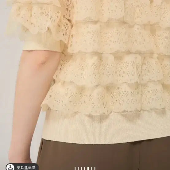 [BUNJANG] Lanvin Collection Ruffle Tiered Cardigan / 랑방컬렉션 펀칭 러플 티어드 가디건 프리(몰완판)
