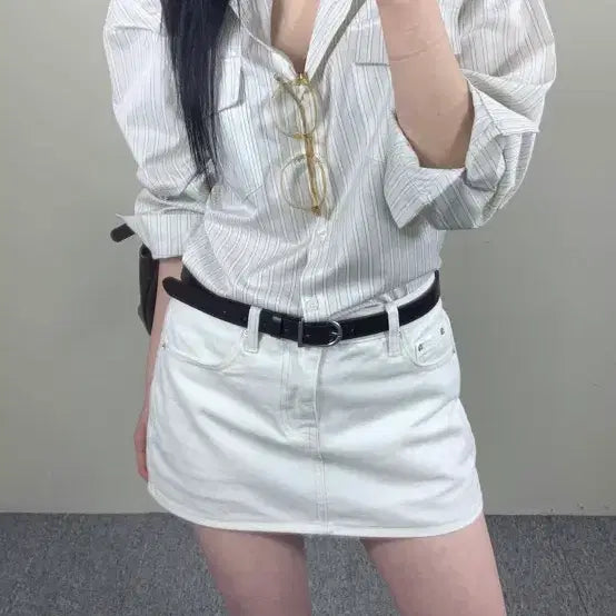 [BUNJANG] Peanuts Stripe Shirt / 피너츠 스트라이프 셔츠