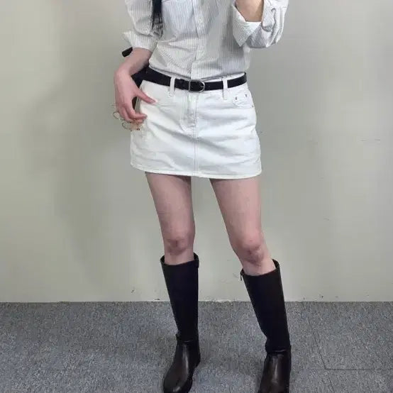 [BUNJANG] Peanuts Stripe Shirt / 피너츠 스트라이프 셔츠