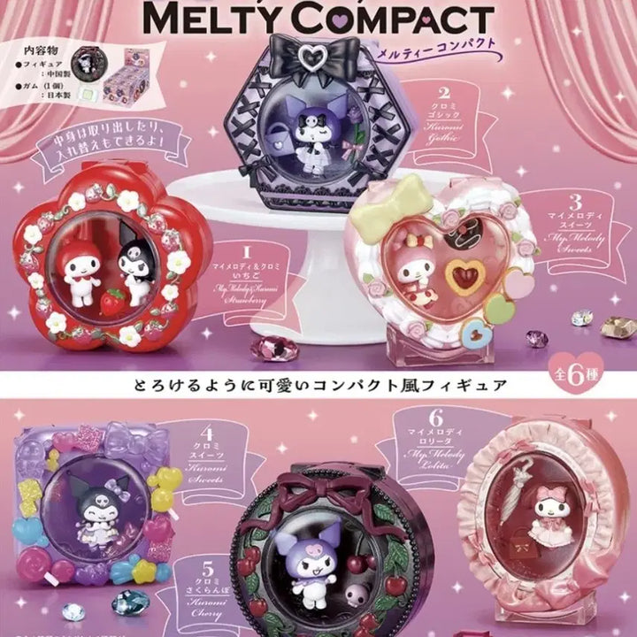 [BUNJANG] Re-Ment My Melody Kuromi Melty Compact (Full Box) / 리멘트 마이멜로디 쿠로미 멜티 콤팩트(풀박스)