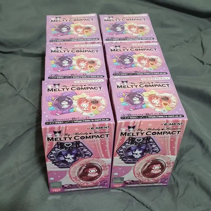 [BUNJANG] Re-Ment My Melody Kuromi Melty Compact (Full Box) / 리멘트 마이멜로디 쿠로미 멜티 콤팩트(풀박스)