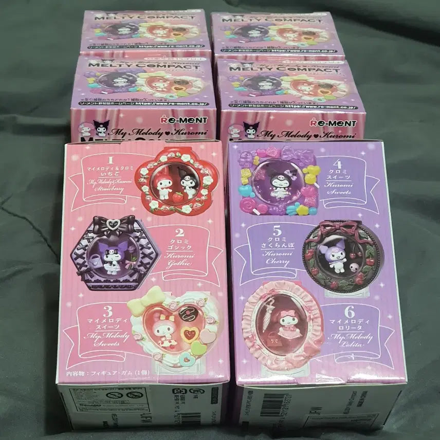 [BUNJANG] Re-Ment My Melody Kuromi Melty Compact (Full Box) / 리멘트 마이멜로디 쿠로미 멜티 콤팩트(풀박스)